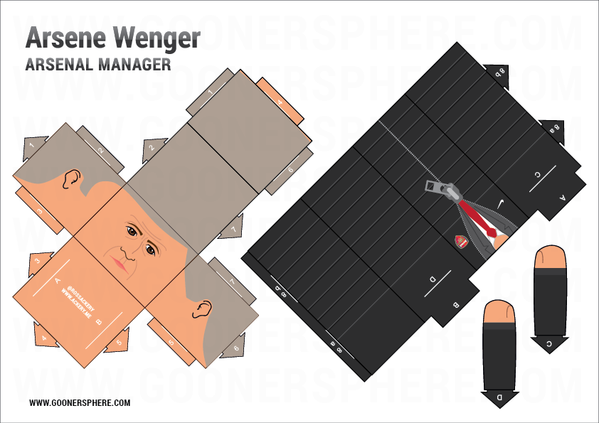 Build your own Arsène Wenger © Goonersphere
